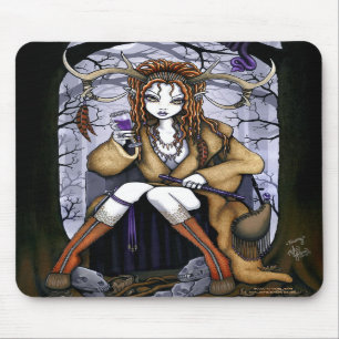 Tawny Therianthrope Nature Spirit Fairy Mousepad