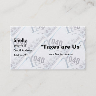 Tax Accountant Business Business Cards
