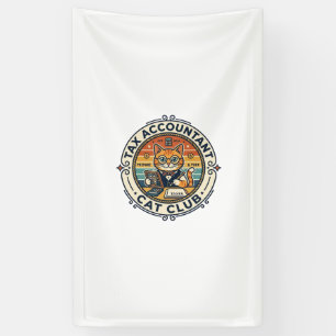 Tax Accountant Cat Cute Kitty Design - Tax Account Banner
