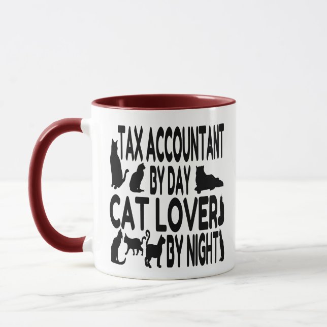 Tax Accountant Loves Cats Mug (Left)