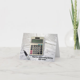 Tax Accounting Calculator Card