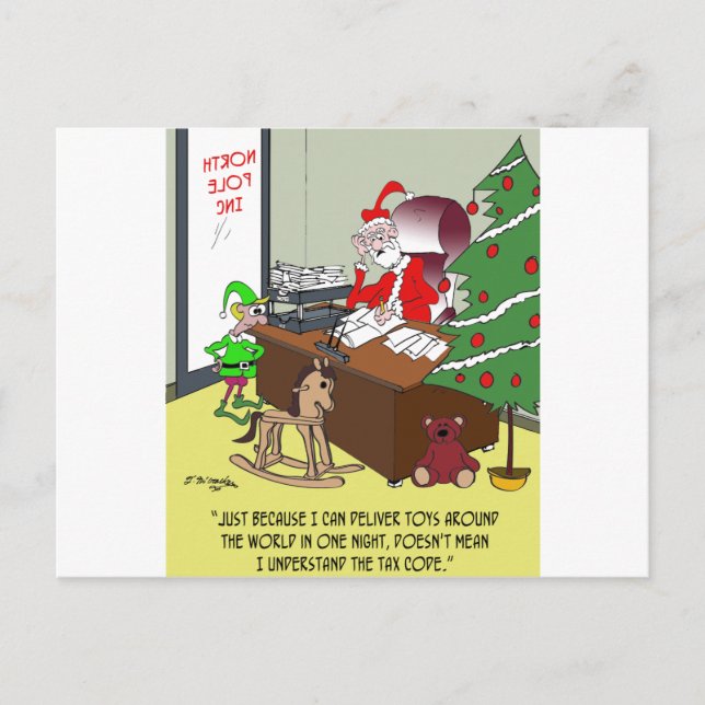 Tax Cartoon 9532 Postcard (Front)