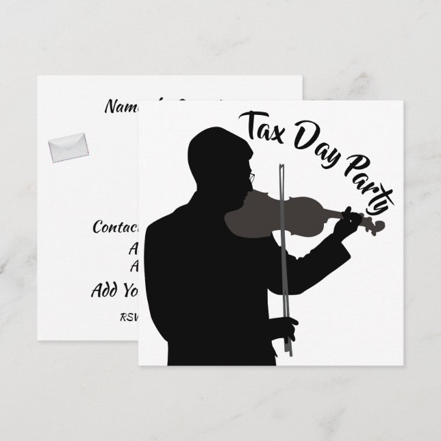 Tax Day Party Invitation (Front/Back)