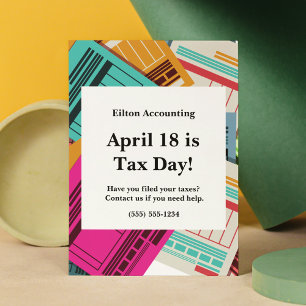 Tax Day Postcard