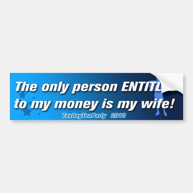 Tax Day Tea Party Bumper Sticker (Front)