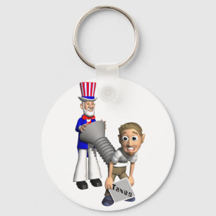 Tax Day Tradition Key Ring