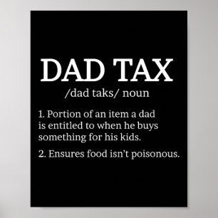 Tax Definition Apparel Best Dad Definition  Poster