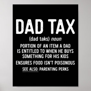 Tax Definition Father's Day Shirt Poster