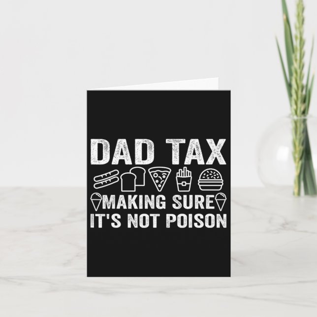 Tax Making Sure It's Not Poison 6  Card (Front)