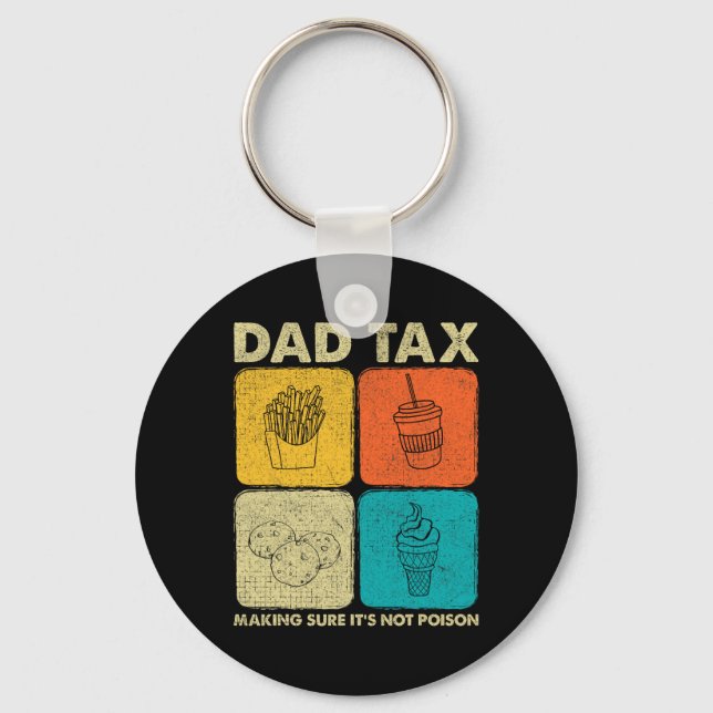 Tax Making Sure It's Not Poison 7  Key Ring (Front)