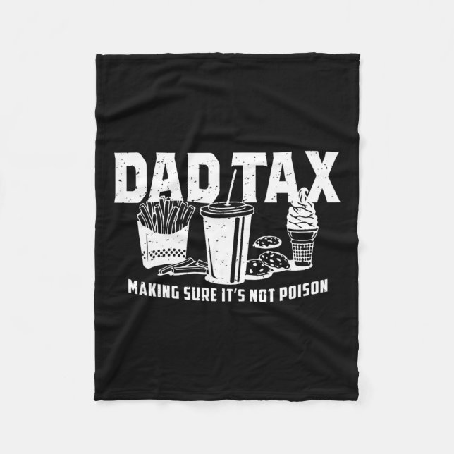 Tax Making Sure It's Not Poison  Fleece Blanket (Front)