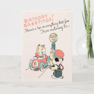 Tax on Birthdays Card