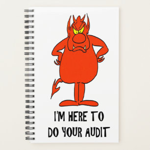 Tax Panner Funny IRS Joke Taxday Humour Devil Audi Planner