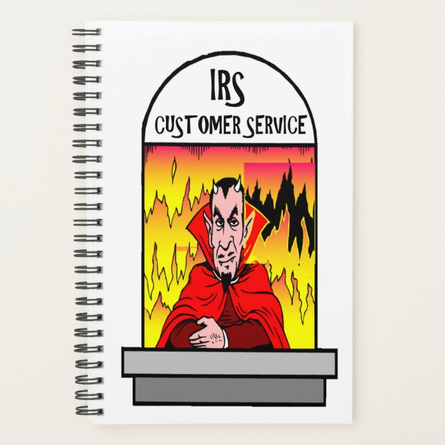 Tax Planner Funny IRS Customer Service Taxpayer (Front)