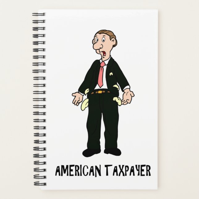 Tax Planner IRS Joke Taxday Humour Funny Broke (Front)