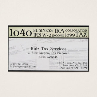 Tax Preparer Business Cards - Business Card Printing | Zazzle.co.uk