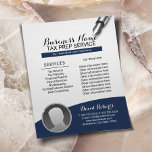 Tax Preparation Consulting Service Navy Blue Photo Flyer<br><div class="desc">Tax Preparation Company Consulting Service Photo Flyers.</div>