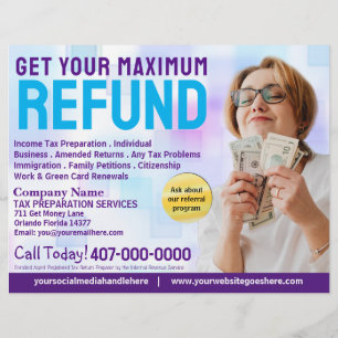 Tax Preparation (Preparer) Refund Flyer