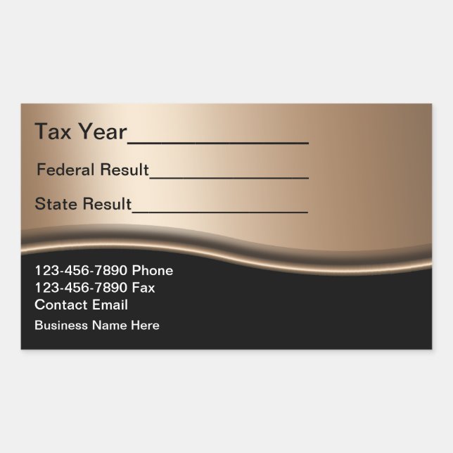 Tax Preparer Accountant Custom-Cut Vinyl Sticker (Front)