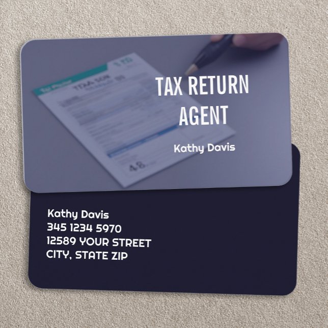 Tax Preparer Business Card (Tax Preparer Business Cards)