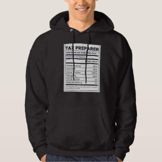 Tax Preparer Nutrition Information   Hoodie
