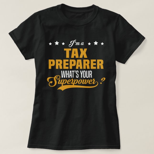 Tax Preparer T-Shirt (Design Front)