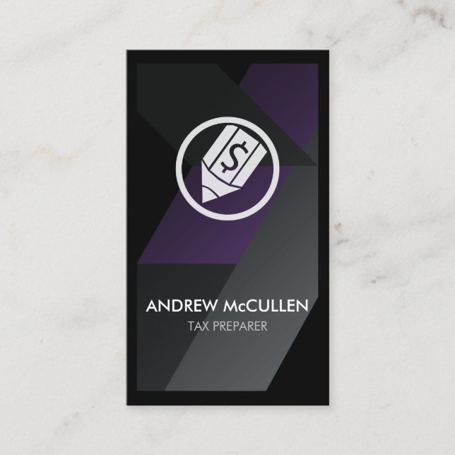 Tax Preparer Taxation Business Card (Front)