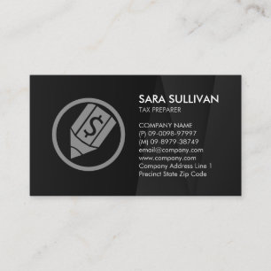 Tax Preparer Taxation Finance Business Card