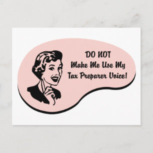Tax Preparer Voice Postcard
