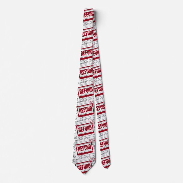 Tax Refund red stamp Tie (Front)
