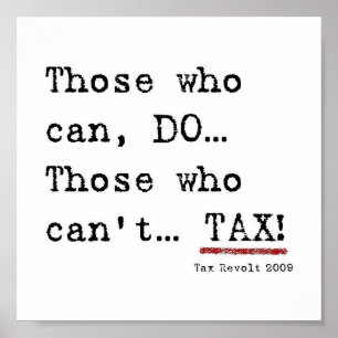 Tax Revolt 2009 Poster