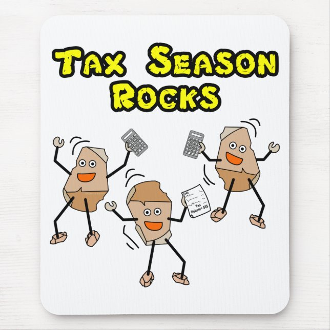 Tax Season Rocks Mouse Mat (Front)