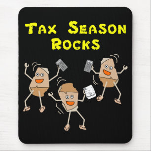 Tax Season Rocks Mouse Mat