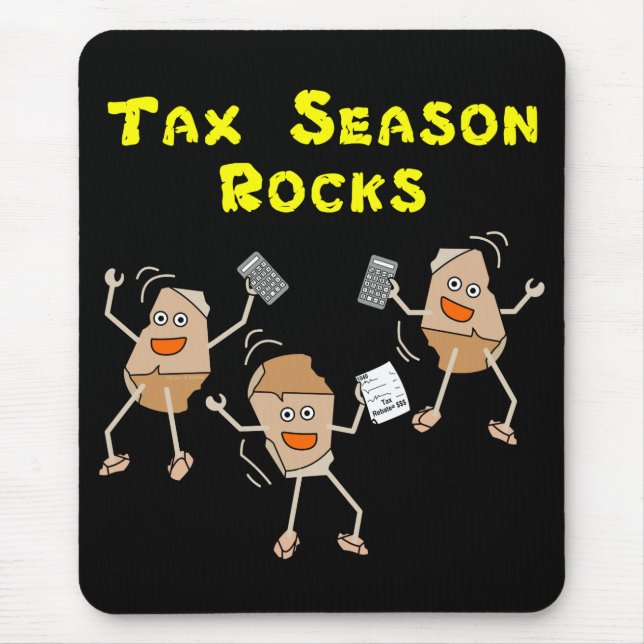 Tax Season Rocks Mouse Mat (Front)