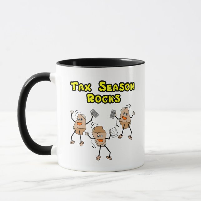 Tax Season Rocks Mug (Left)