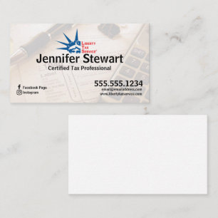 Tax Service Business Card