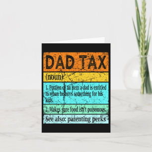Tax Shirt Dad S For Men Best Dad Definition  Card