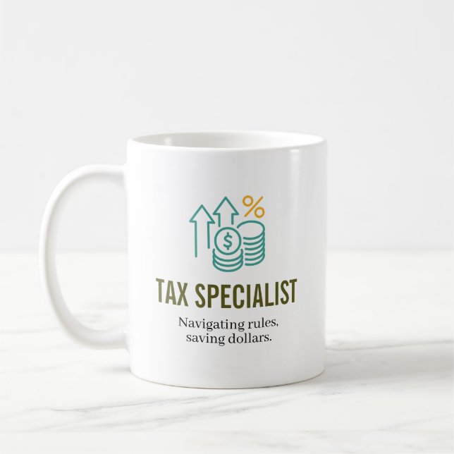 Tax Specialist – Custom Name Coffee Mug (Left)