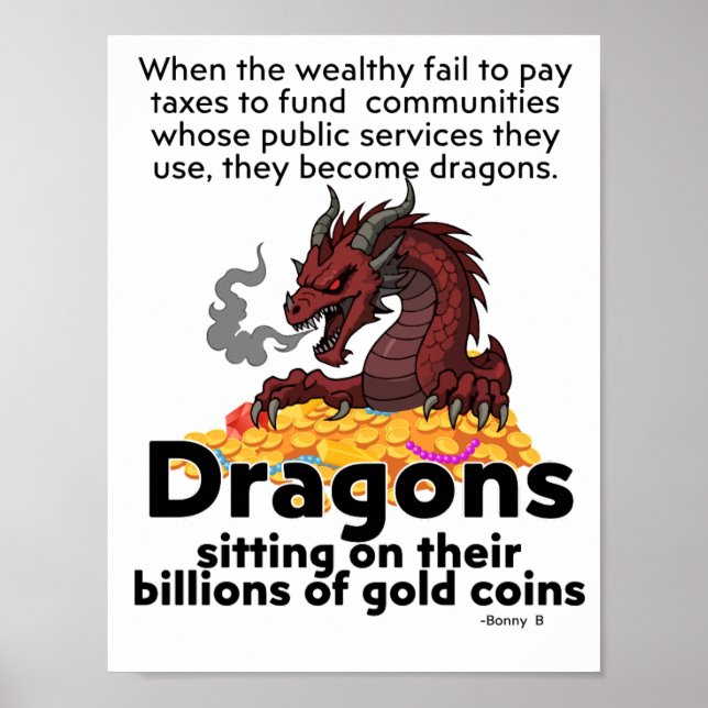 Tax the Dragons Poster (Front)