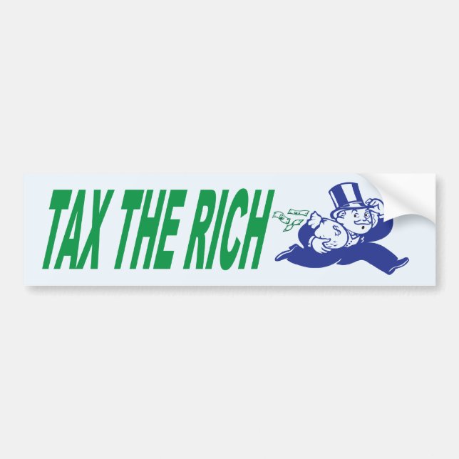 Tax the Rich Bumper Sticker (Front)