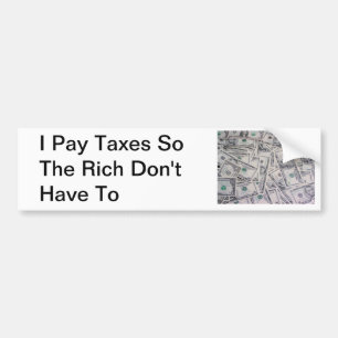 Tax the Rich Bumper Sticker