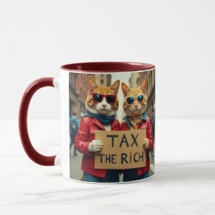 Tax The Rich Cat Mug