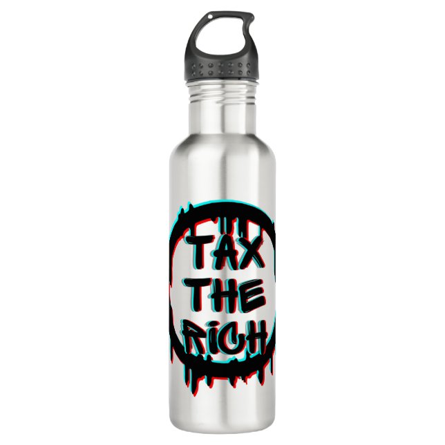 Tax The Rich Original 710 Ml Water Bottle (Front)