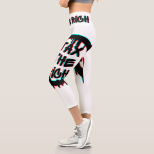 Tax The Rich Original Capri Leggings