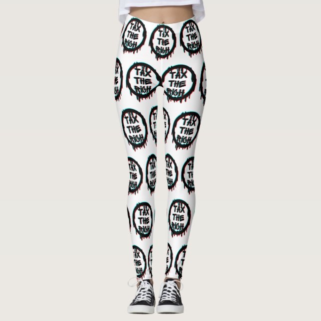 Tax The Rich Original Leggings (Front)