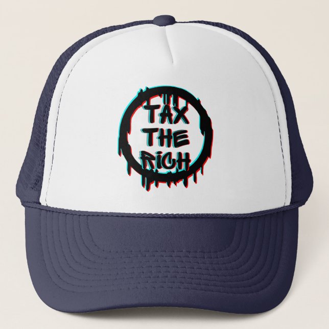 Tax The Rich Original Trucker Hat (Front)