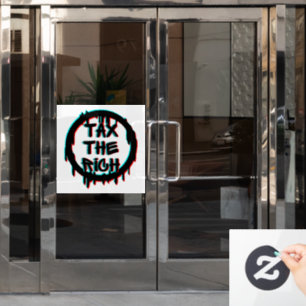 Tax The Rich Original Window Cling