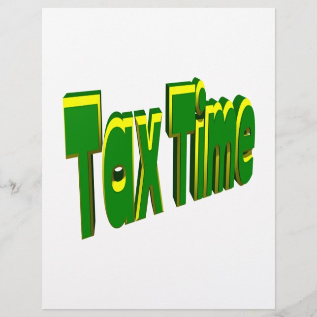 Tax Time Flyer (Front)