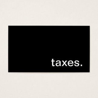 tax from home business card