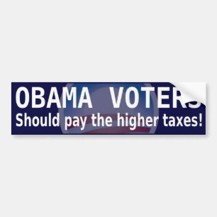 Taxes for Obama Voters bumper sticker